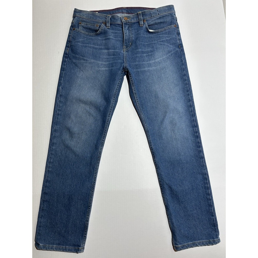 American Giant Jeans Mens 36x30 Straight Leg Dakota Stretch Slim USA Made EUC